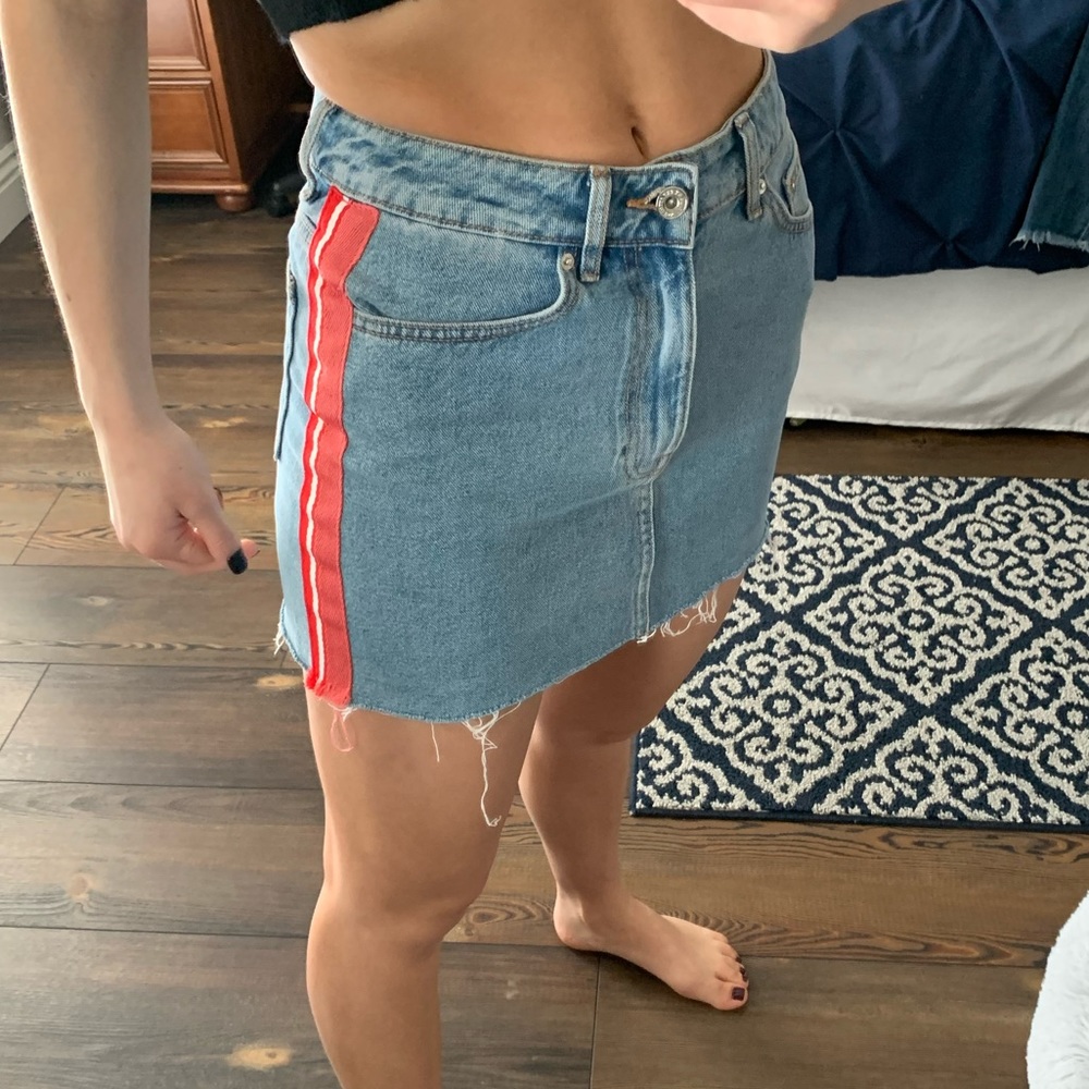 authentic denim skirt